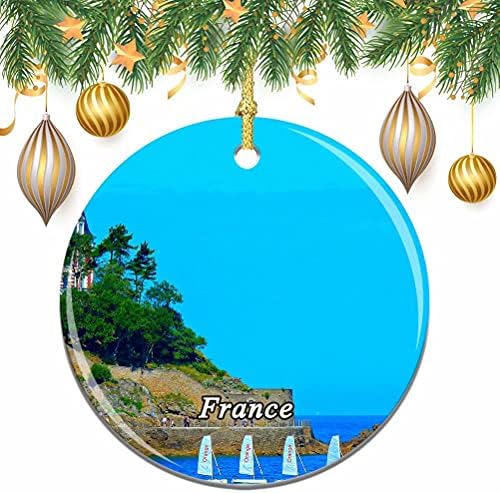 Кипър Коледа Коледно Дърво Украшение Бижута Сватба Виси Медальон Декор Град Пътуване Сувенирни Колекция
