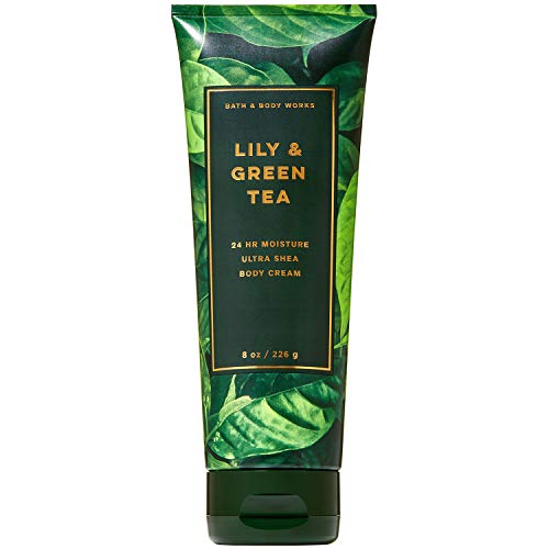 Bath and Body Works Лили and Green Tea Ultra Shea Body Cream 8 Унции Колекция 2019