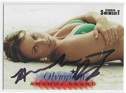 Олимпийска плувкиня САЩ Аманда Брада Подписа Sports Illustrated 2005 Card OL8/8 - Олимпийски списания с автограф