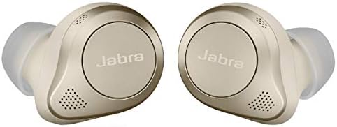 Jabra Elite 85t True Wireless Bluetooth Слушалки, Златна бежово – Подобрени Шумоподавляющие слушалки с Зарядно калъф за