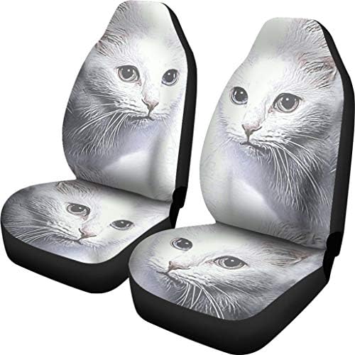 Седалките за столчета за автомобил Pawlice Turkish Angora Cat Print