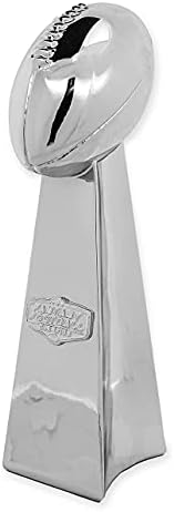 DRAFT NOW Fantasy Football Trophy - 14 INCHES Large - Chrome Реплика Trophy Made for Fantasy Football Champions - Prime Shipping