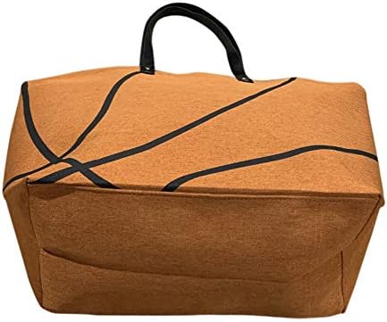 BallPark Leather XL Orange Баскетбол Платно Tote Bag