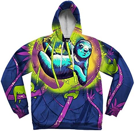 Електро Threads • Polyester Graphic Hoodie, Цветни hoody за мъже и жени