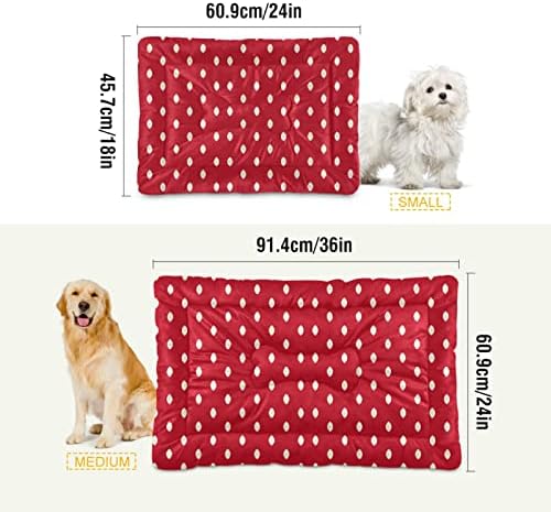 KFBE Wave Red Point Пет Bed, Dog Bed Mat, Anti Slip Pad, Матрак Моющийся за спане на домашни любимци (20805661)