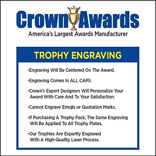 Crown Awards Ice Skating Trophies, 11 Златна звезда на Женския Трофей за каране на кънки на лед с Гравиран В пакет