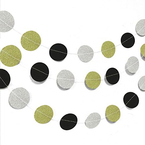 Wrapables 13ft Paper Circle Dot Garland Party Decorations for Weddings, Birthday Parties, Baby Shower and Nursery Décor