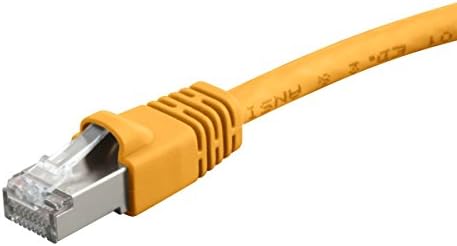 Monoprice основа cat6a Ethernet Patch Кабел - 1 Feet - Black | Мрежа за Интернет - кабел - RJ-45, 550 Mhz, STP, Чист гол меден проводник, 10 г, 26AWG