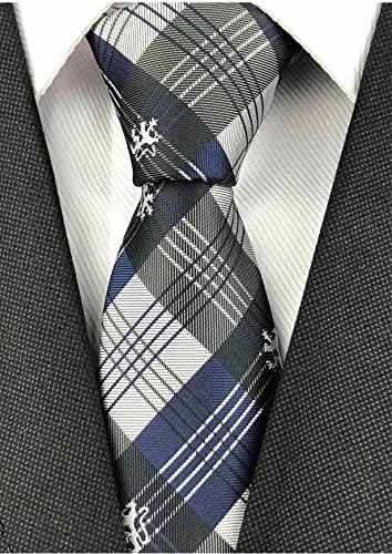 Тънка Копринена Вратовръзка за Мъжете Тъкани Жакард Шарени Бизнес Сватбени Тесни Вратовръзки