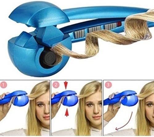 H&J Hair Curls Ceramic Wave Hair Roller Hair Care Стайлинг Tools Auto Hair Curler Magic Curling Iron Косата Машата,Синьо