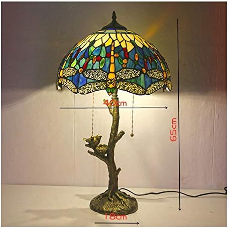 XWZH Тифани Style Light 2 Lamp Shade for Kids Room Living Room, Bedroom Antique Desk Тоалетка Beside