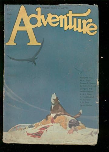 ADVENTURE ЦЕЛУЛОЗА-7/30 1922-DEATH COVER BY TUTTLE G/VG