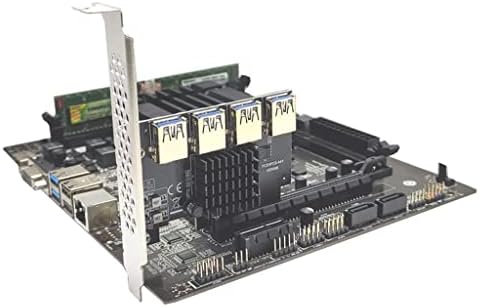 Ronyme PCI Express Странично Card, 4X to 4 Pci-E 4X to 16x USB3.0 Адаптер 4 Слота за Карта за Разширяване на GPU БТК Bitcoin