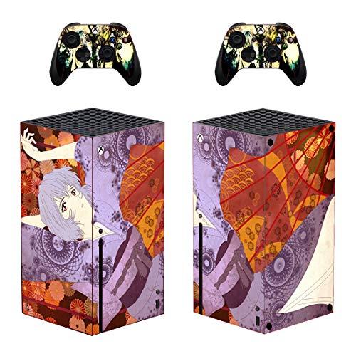 Neon Stickers Decals Skin for X-box-One-X Series, Cover Protector Wrap Durable Full Set Protection Faceplate Console by
