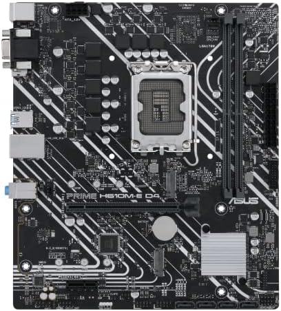 Дънна платка ASUS Prime H610M-E D4 LGA 1700(Intel 12th Gen) mATX (PCIe 4.0, DDR4,2xM.2 слота,1Gb LAN,DisplayPort/HDMI/D-Sub,