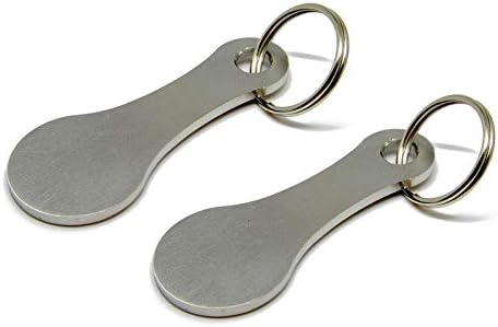 FEITONG 2 опаковки Метални алуминиеви сплави Ключодържател Количка за пазаруване Символи лесен за носене
