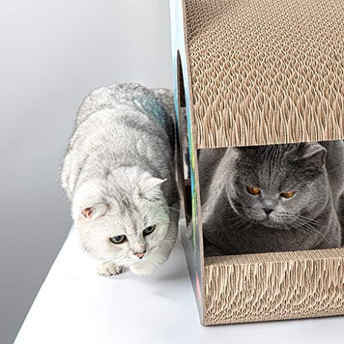 XHE Cat Scratching Pad Premium Cat Scratcher, Велпапе картон, Обръщане Продължава 2 пъти По-Дълго Включва 1 Пакет Котешка