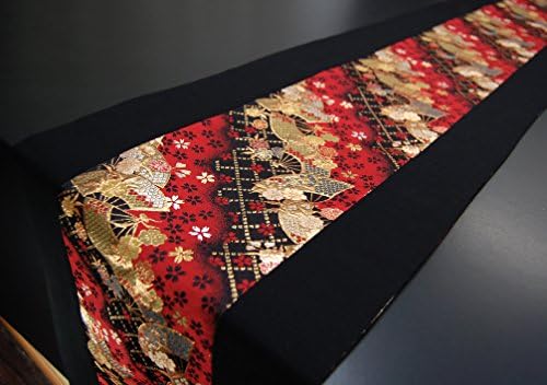 SHINSENDO Kimono Table Runner Японски традиционни тъкани Kinran (име на модела: Ougi)