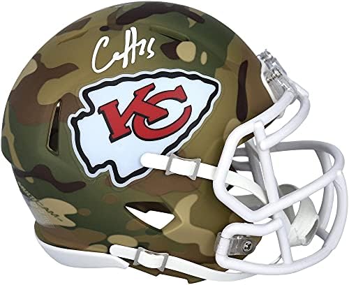 Клайд Едуардс-Helaire Kansas City Chiefs Autographed Riddell Camo Alternate Speed Mini Helmet - Автографированные Мини-Каски