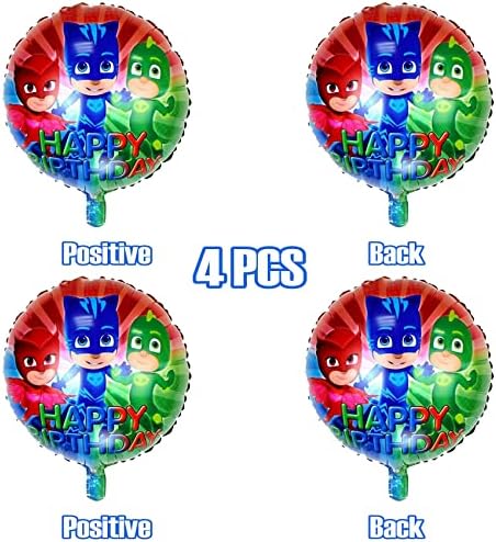 PJ Masks Birthday Party Decorations for 10 Guests, PJ Masks Party Supplies For Kids Included Банер, картонени чаши, 7+9