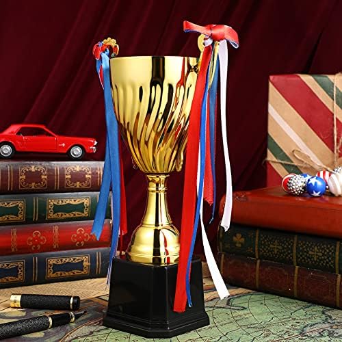 STOBOK Gold Award Trophy Cups: 9,6-инчови Персонални Златни Трофеи Постижения за Партита, Реквизит, Награди, Печели Награди, Конкурси за победителите и Церемония по награждаване ?
