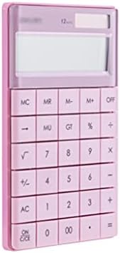 LYUN Calculator Calculator Office Home Electronics Dual Powered Desktop Color Button Калкулатор Solar Power 12 Digits LCD Display 6.4x4in Office Calculators
