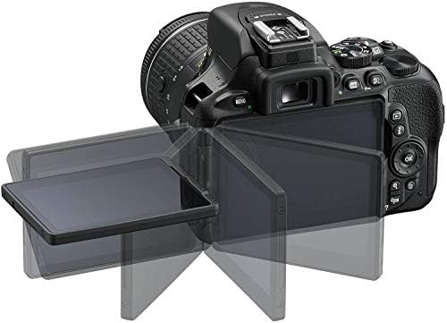 Nikon D5600 DSLR фотоапарат с 18-55 мм VR обектив + 64 GB SDXC Карта с памет, статив, светкавица и още много други