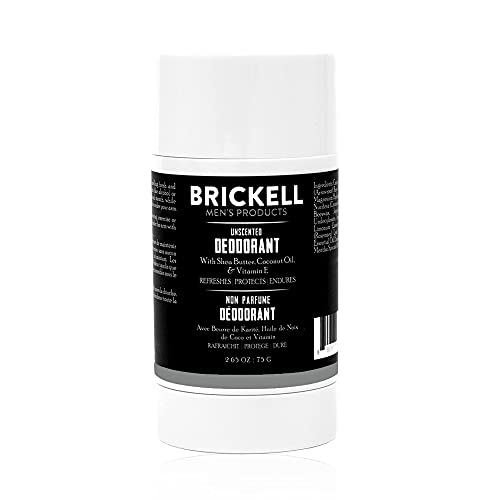 Brickell Men ' s Products Натурален дезодорант за мъже, Натурален и органичен, Без алуминий, Алкохол и сода за хляб, 2,65