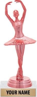 Crown Awards Ballerina Dance Trophies - 6.25 Пинк Ballet Female Trophy Custom