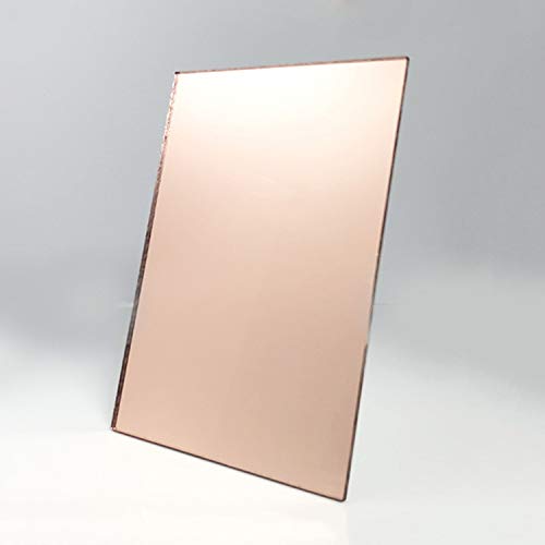 1/8 огледално Акрилно лист,Розово злато, 12 x 12 Огледално Акрилно люцитовый листа плексиглас (застроена площ 11.875 x