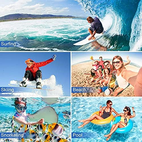 ProCase 2 Universal Pack Waterproof Phone Pouch Пакет with ProCase Swimming Bubble Safety Float with Adjustable Waist
