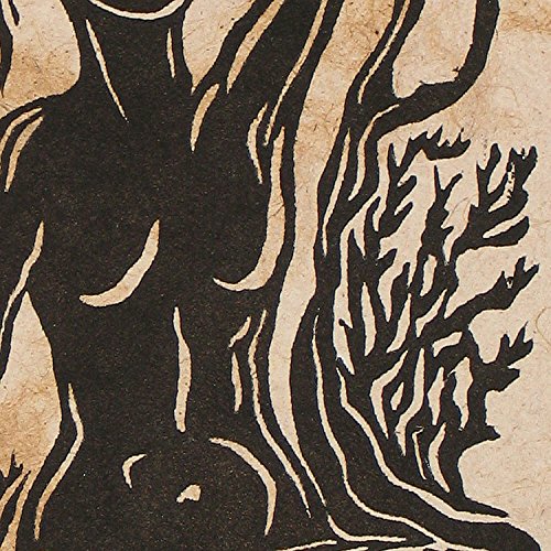 Оригиналната фигура гравюра на дърво, за ръчна изработка на хартия скандинавска богиня на Мимир (Майка)