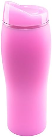 Чаша Liquid Logic Optima: Акрил с силиконово гумено покритие отвън и наставка с акрилни подложка с притискателния капак, 14 грама, розов