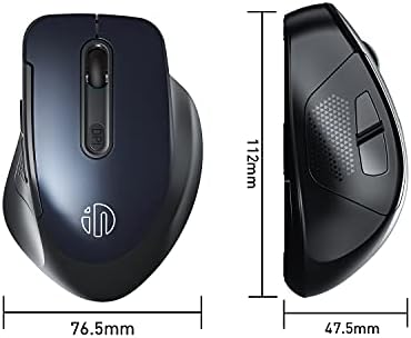 Безжична Мишка, Surperme Silent 2.4 G Безжична Компютърна Мишка, DPI Регулируема, USB Приемник, Безжични Мишки за Настолни