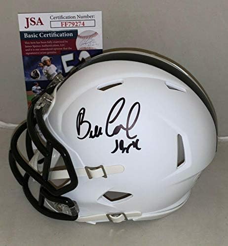 Бил Мартин подписа мини - каска Питсбърг Стийлърс Amp с автограф от JSA-Мини-каски NFL с автограф