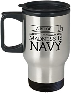 Чаша за Пътуване, STHstore Персонални МАЛКО ЛУДОСТ ВОЕННО-Морски ФЛОТ на Военноморските Бутилки за Вода Изолирани Филми