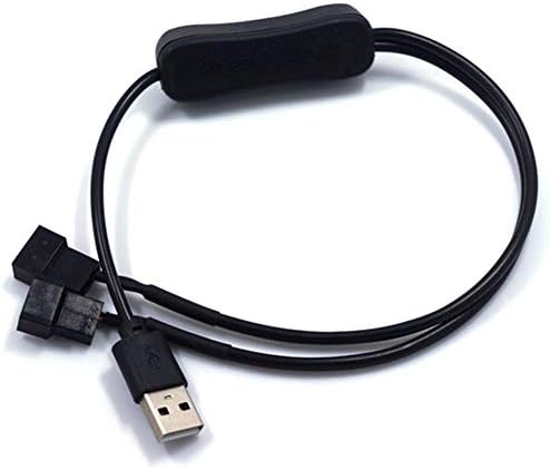 hudiemm0B USB до 4 Pin Кабел-Адаптер, 5 По 2 Начина USB до 4-Пинов Адаптер Кабел Конвертор PC Компютър Фен Конектор Кабел