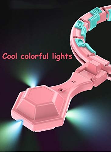 SiNetGuy Smart Упражнение Обръч за Възрастни и Деца,е светло претеглят в Hula-Обръч със Задно осветяване 360 Градуса Масаж