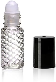 5 мл Завъртете стъкления хвърляне на бутилка с пластмасови и черни капаци без BPA (72)