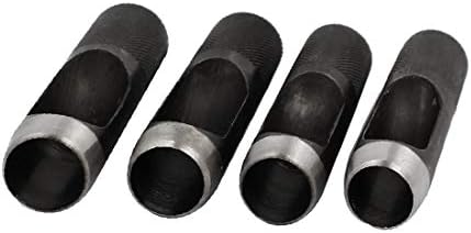 X-DREE Кожено уплътнение Прашка Кухи Punch САМ Инструмент за 15 мм 16 мм 17 мм и 18 мм Диаметър(Cinturón de la correa
