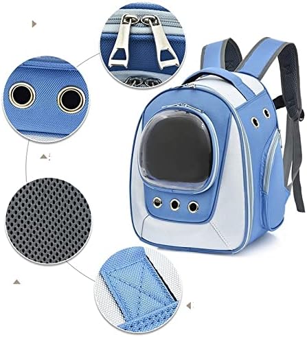 HNTHY Пет Backpack Pet Dog Carrier Bag Large Space Pet Carrier Backpack for Outdoor Bag (Color : Blue)