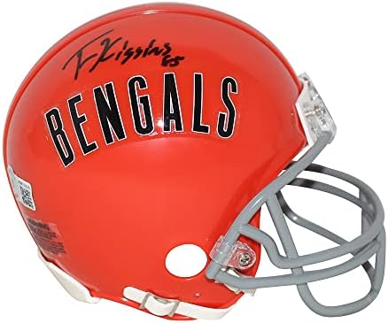 Tee Higgins Autographed Cincinnati Bengals VSR4 1968-79 Mini Helmet БАН