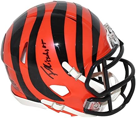 Tee Higgins Autographed Cincinnati Bengals Speed Mini Helmet Beckett
