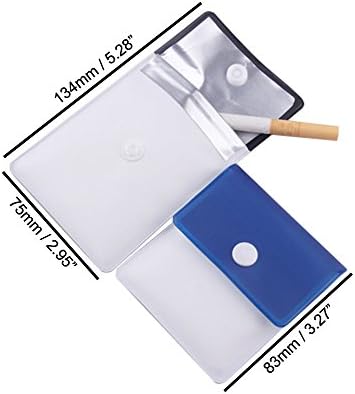 Meta-U калъф за Джобен пепелник - Негорими PVC-Без мирис-Преносим Компактен - Разнообразни цветове - Опаковка от 4 броя
