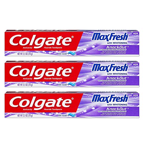 Colgate Max Fresh Нокаут Гел, паста за зъби, 2,5 Грама Опаковка от 3
