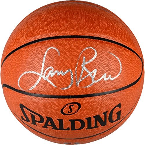 Larry Bird Бостън Селтикс Autographed Indoor/Outdoor Баскетбол - Баскетболни топки с Автографи