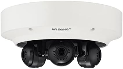 Hanwha Techwin PNM-8082VT 6MP (2MP x 3) Multi-Sensor WDR Network Outdoor Multi-Двупосочно Dome Camera Camera with 3.0~6mm varifocalfocal, RJ-45 Connection