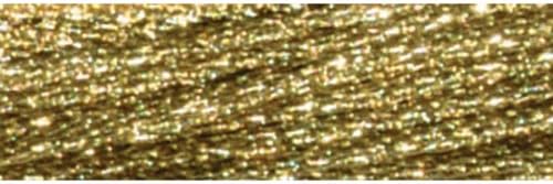 DMC 317W-E3821 Светлинни ефекти Polyster Бродерия, 8,7 Ярд, Светло златни