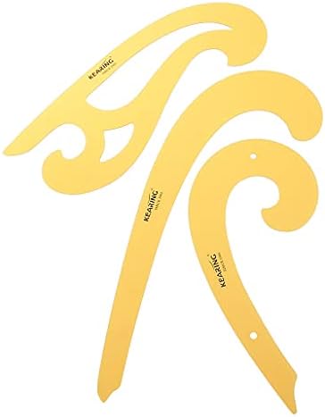 Newmind Френска Метрична Гама Пластмасови Шевни Инструменти Крива Форма на Измервателна Линийка за Шиене