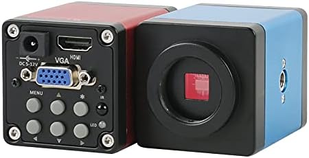 Yadianna 1080P HDMI VGA промишлен цифров видео Микроскоп помещение +100 ПЪТИ 180X 300X C за монтиране на обектива+56 Led околовръстен лампа за спояване на печатни платки телефон (цвят